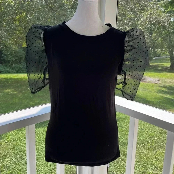 Jun & Ivy clip dot puff sleeve medium - Picture 3 of 10